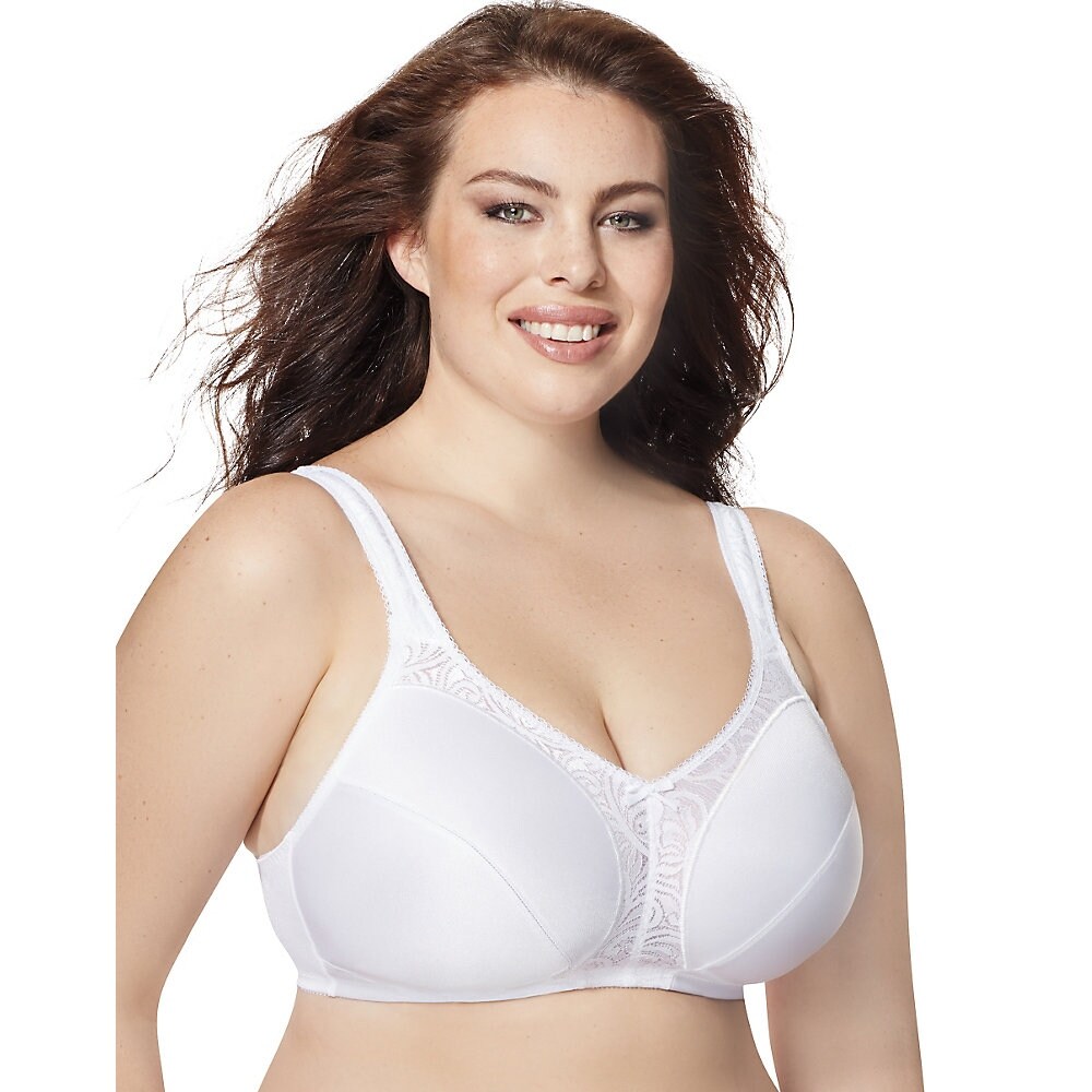 Jms Comfort Strap Lace Wirefree Minimizer Bra Size 40dd Color White Overstock 19439740