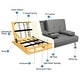 preview thumbnail 46 of 44, Yaheetech Modern Recliner Couch Faux Leather Futon Sofa Bed