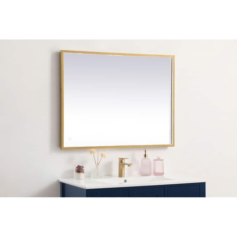 Indigo Home 27x36 inch LED mirror with adjustable color temperature