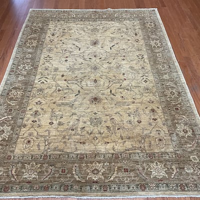 HERAT ORIENTAL Handmade Oushak Wool Rug - 6'2" x 8'8"