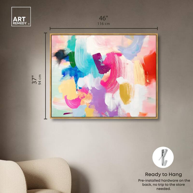 Pigment Play II Canvas by Art Remedy