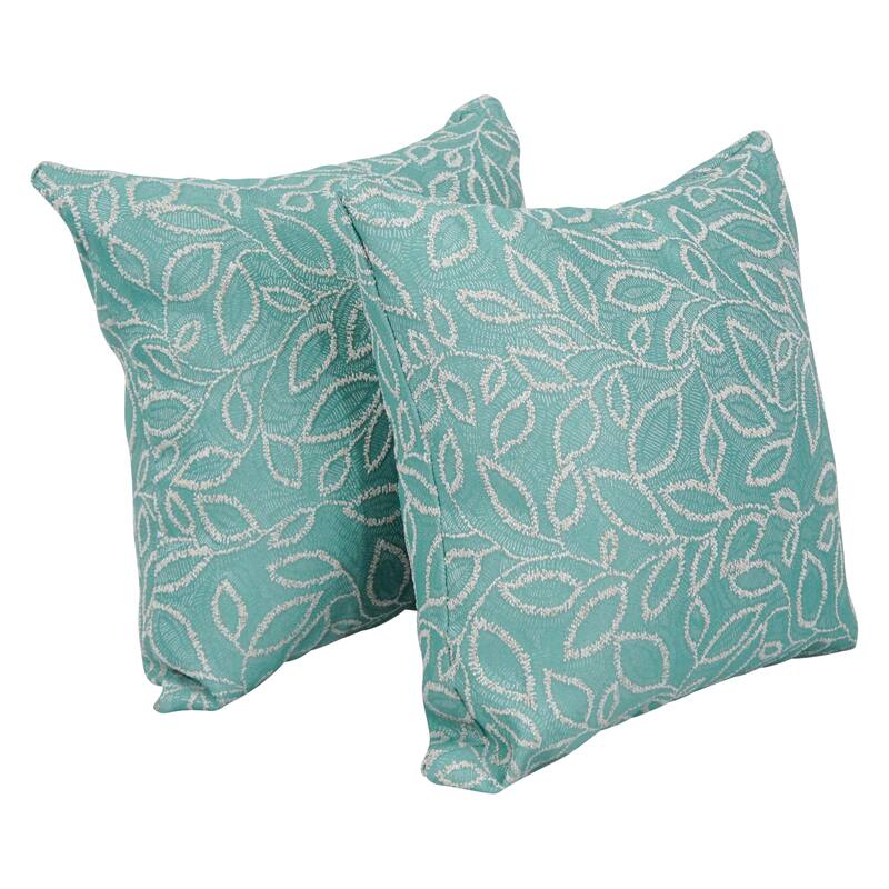 Blazing Needles 17-inch Square Throw Pillows (Set of 2) - Florian Seagla