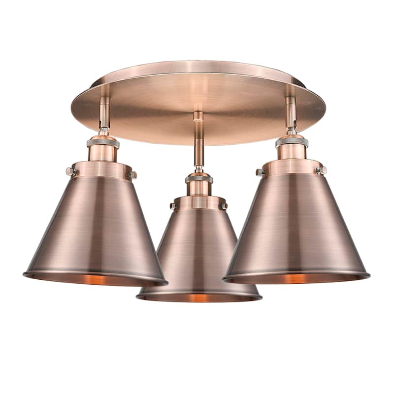 Innovations Lighting 916-3C-10-18 Ballston Urban Flush Ballston Urban - Antique Copper