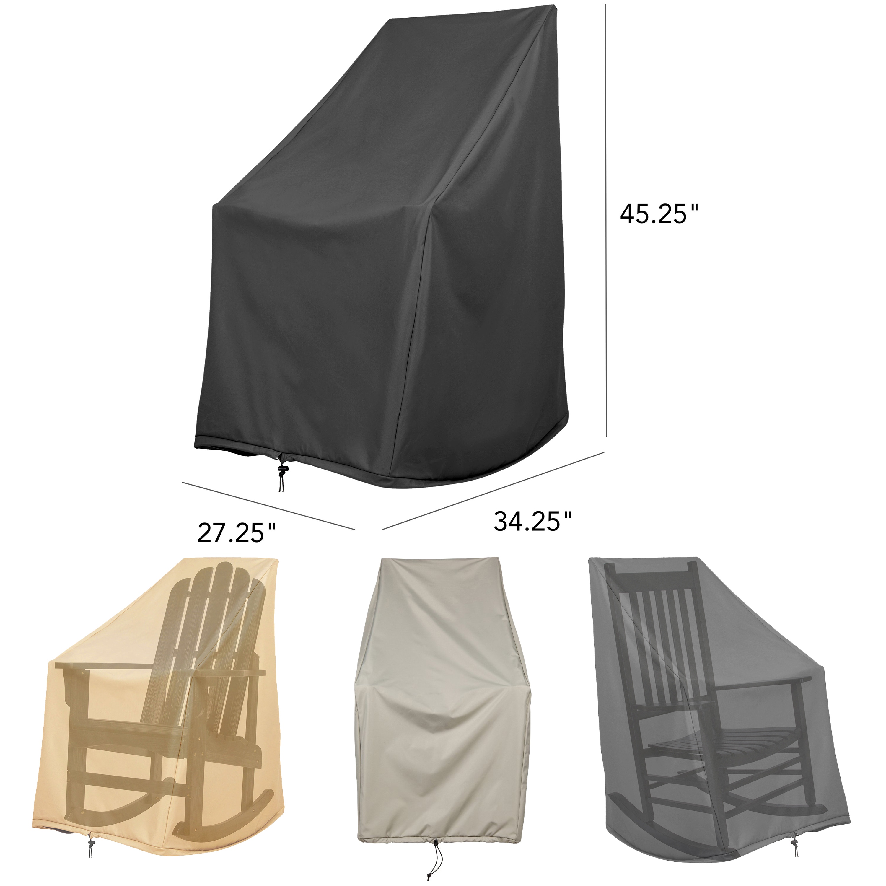 Patio rocking chair covers hot sale