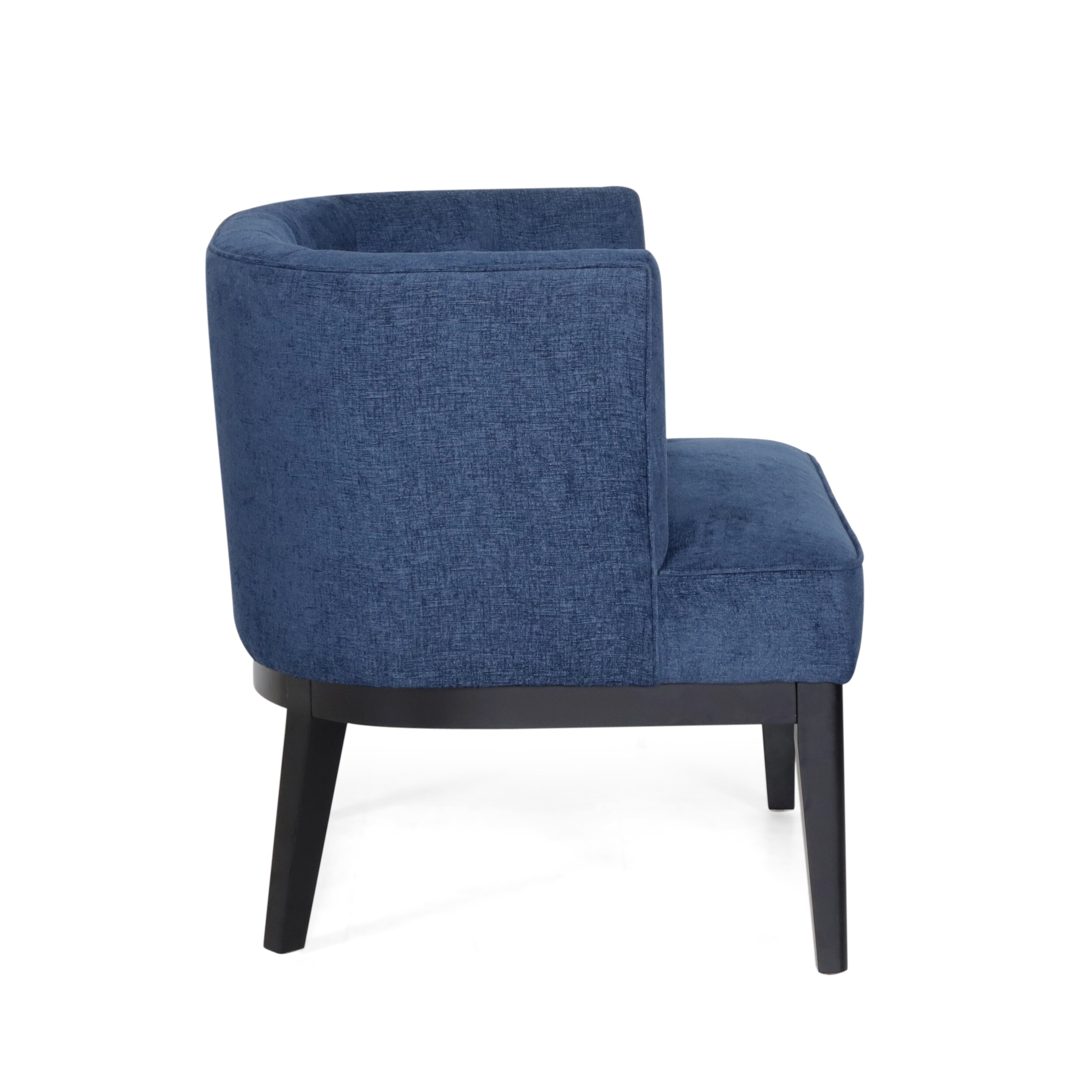 Faux Leather Tufted Accent Chair by Clough in Stylish Fabric Options-image