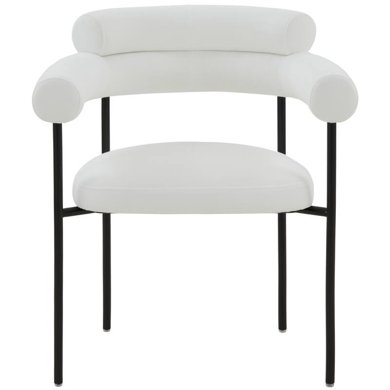 SAFAVIEH Couture Frouwe Curved Back Dining Chair (Fully Assembled) - 26Wx21Dx30H