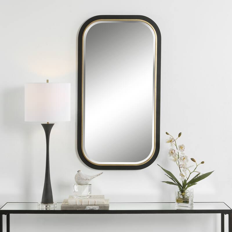 Uttermost Nevaeh Curved Rectangle Mirror - 23"W X 43"H X 1"D