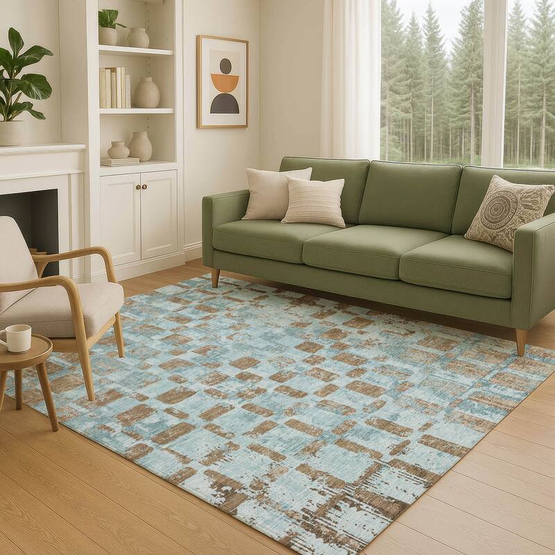 Machine Washable Indoor/ Outdoor Casual Foxfield Chantille Rug