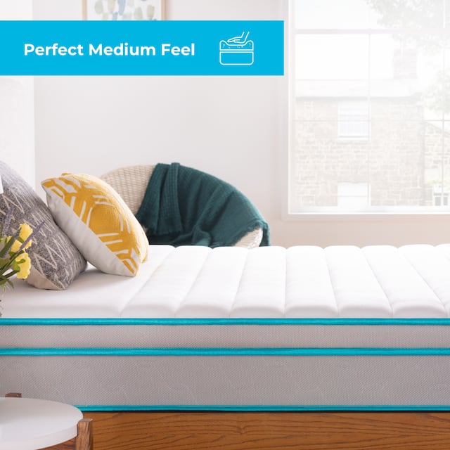 Linenspa Essentials 10 Inch AlwaysCool Memory Foam Hybrid Mattress