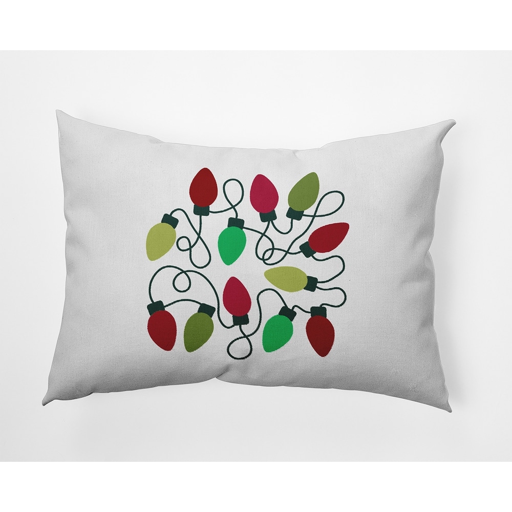 Christmas Lights Accent Pillow