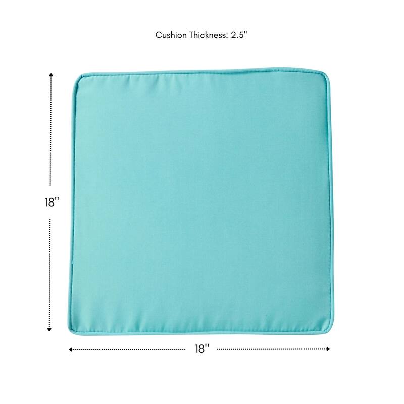 Greendale Home Fashions 18" Square Outdoor Chair Pad (Set of 2)