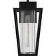preview thumbnail 2 of 3, Matte Black Outdoor Wall Lantern from the Jett Collection