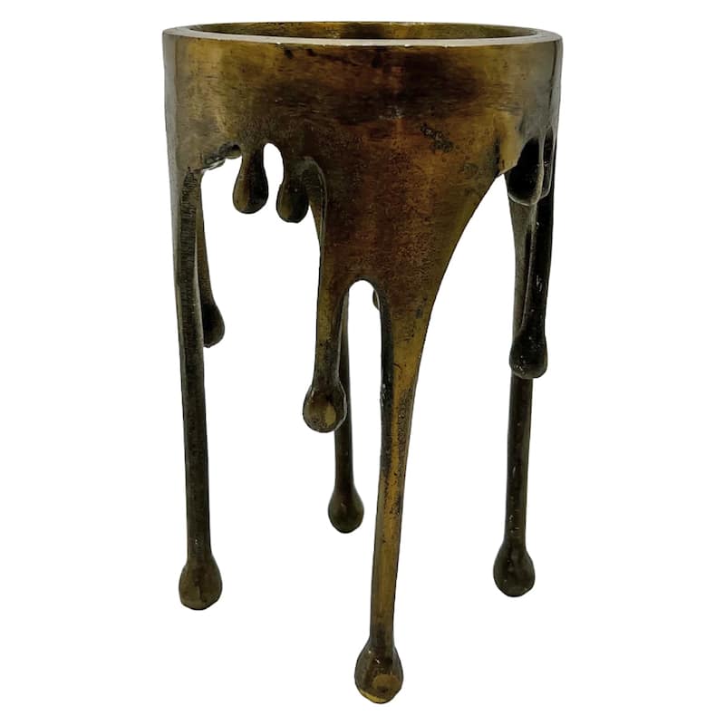 Decorative Handmade Aluminum Modern Candle holder in Brass