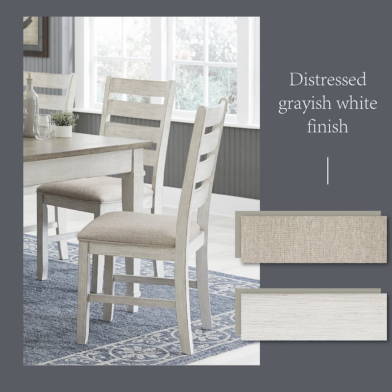 Signature Design by Ashley Skempton Whitewashed Dining Chairs (Set of 2)