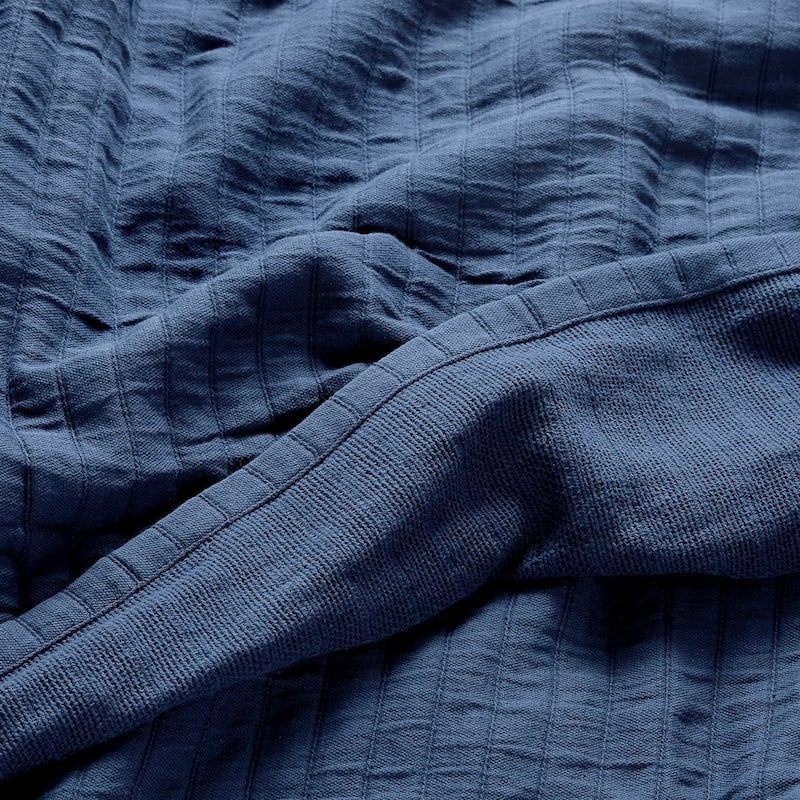 Truly Soft Organic Channel Stitch Blanket