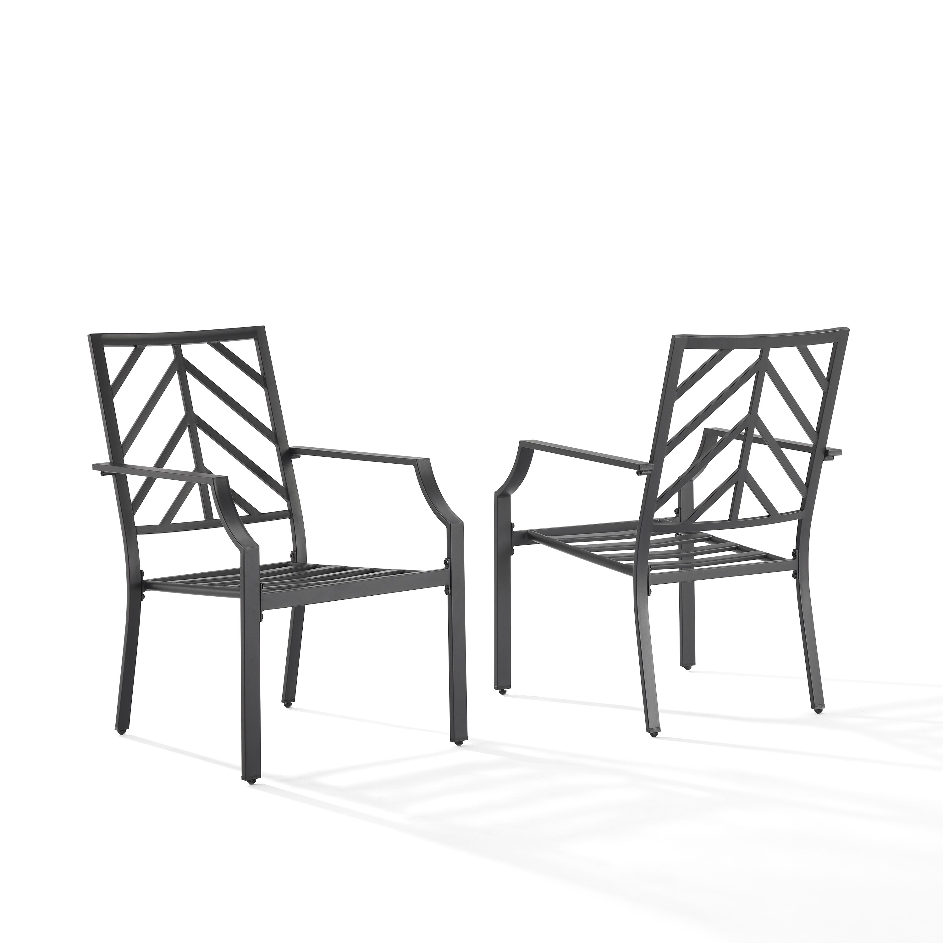 Afton metal 2025 stacking patio chair