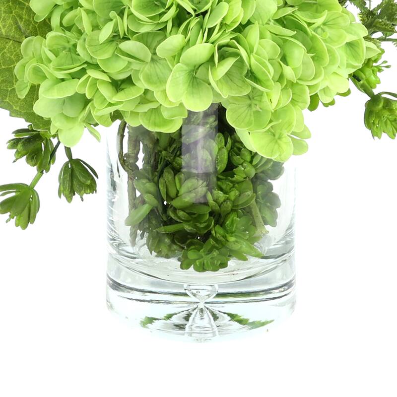 Real Touch Hydrangea and Fern Arrangement - 23