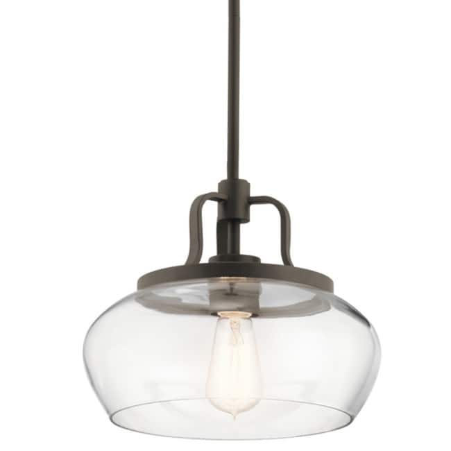 Kichler Davenport Convertible Single Light 12" Wide Pendant / - Olde Bronze