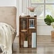 preview thumbnail 8 of 34, VECELO Set of 3 Cube Bookshelves 2/3/4-Tier Open Shelf Bookcase with Irregular Cubes for Living Room Study Bedroom Office