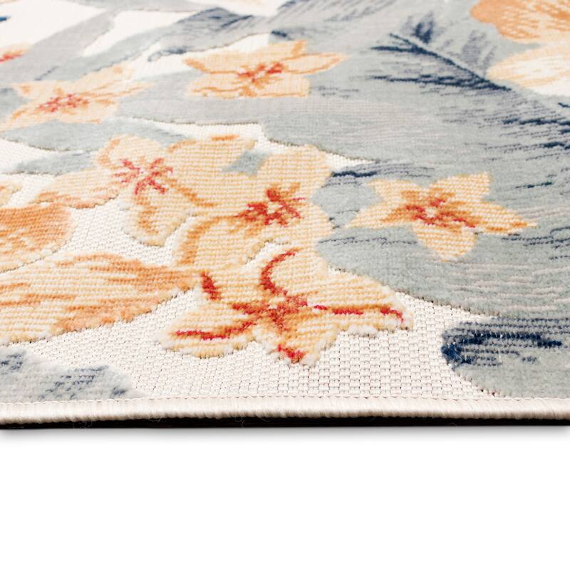 Liora Manne Canyon Tropical Floral Indoor/Outdoor Rug