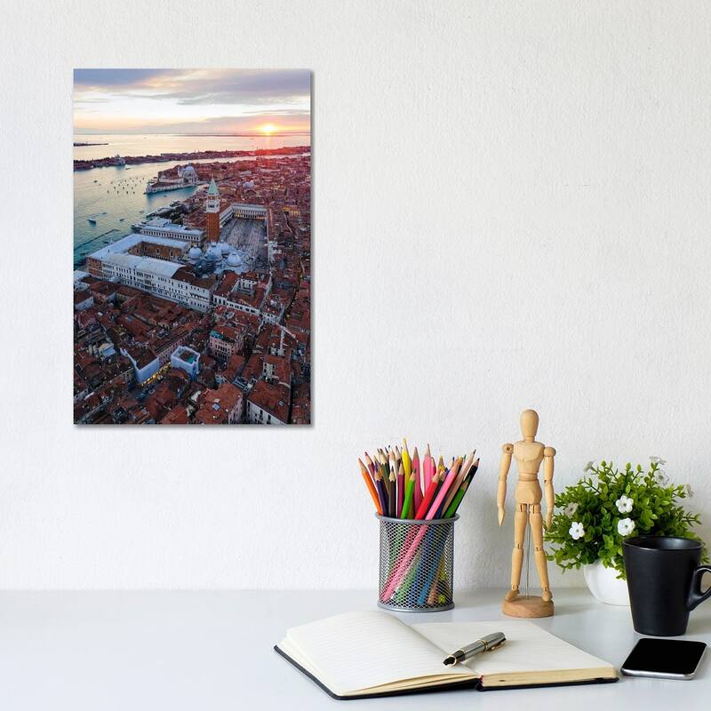 iCanvas "Sunset In Venice, Italy I" by Matteo Colombo Canvas Print - 12x8x0.75