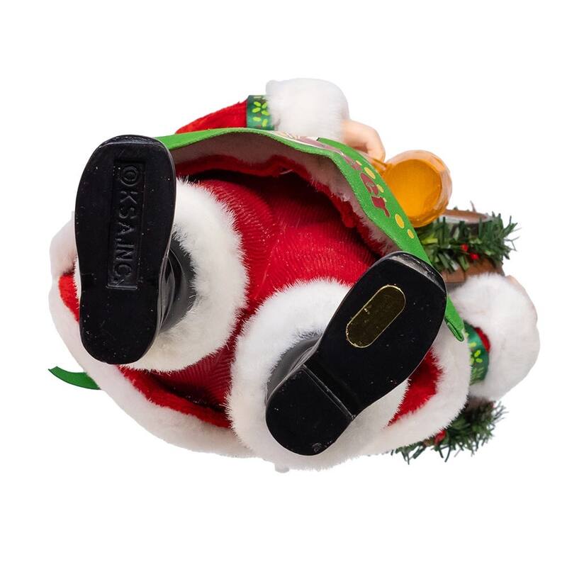 Kurt Adler 10.5-Inch Fabriche Beer Santa with Barrel