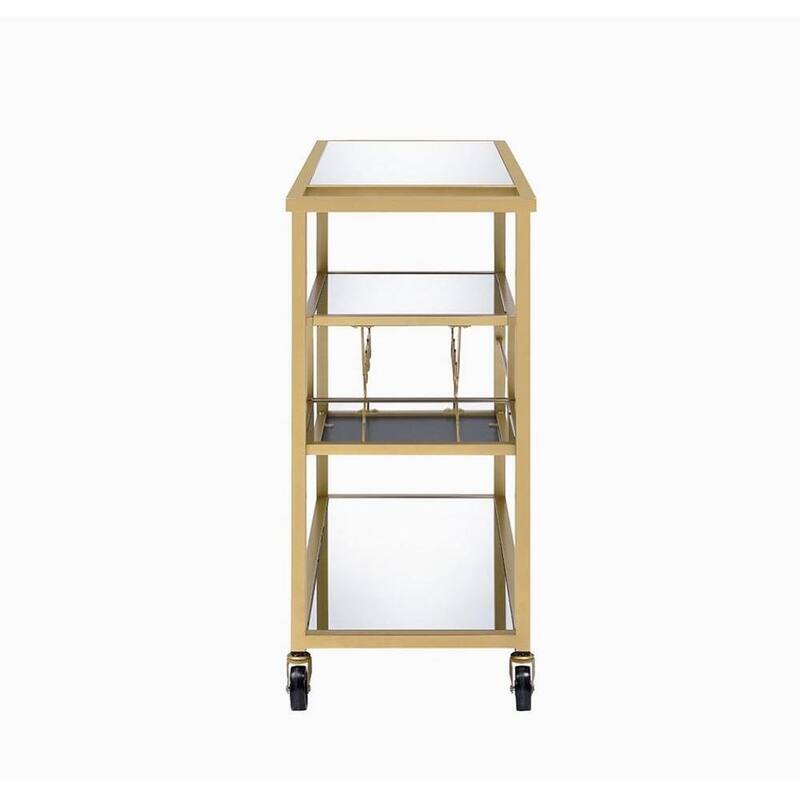 Modern Serving Cart for Dining Room - Champagne