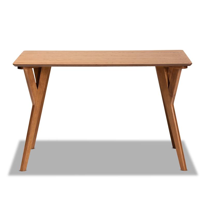 Sahar Walnut Brown Finished Wood Dining Table