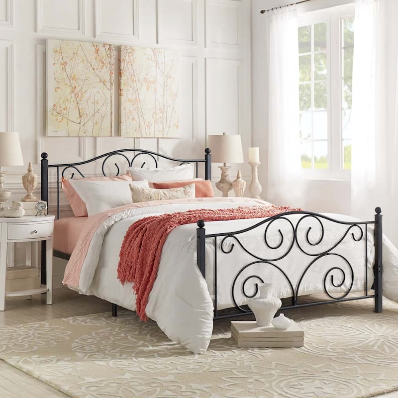 Taomika 3-Pieces Bed Frame and Modern Nightstands Sets