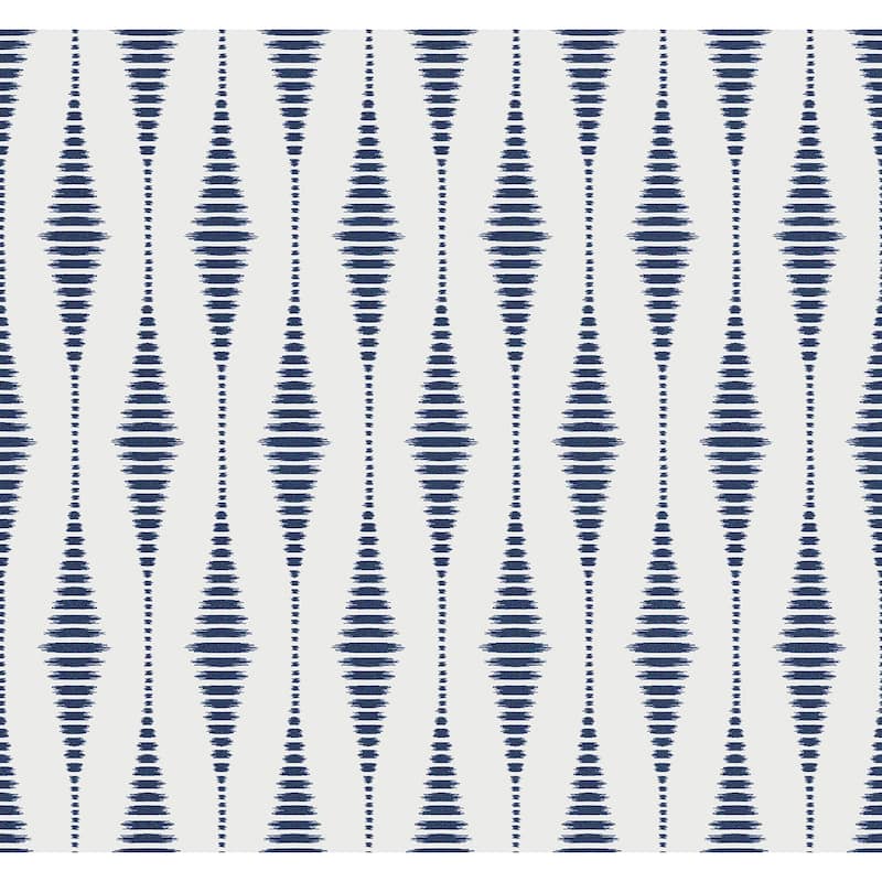 Seabrook Designs Diamond Stripe Glass Beaded Unpasted Wallpaper