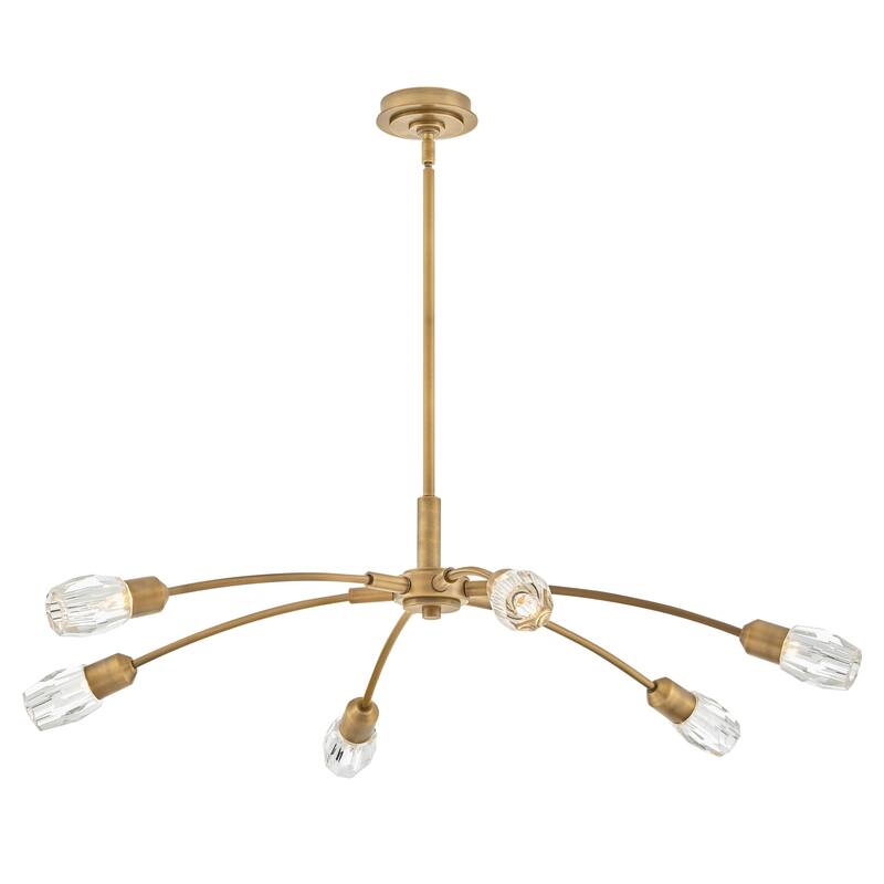 Fredrick Ramond FR33326 Atera 6 Light 45" Wide LED Crystal Sputnik