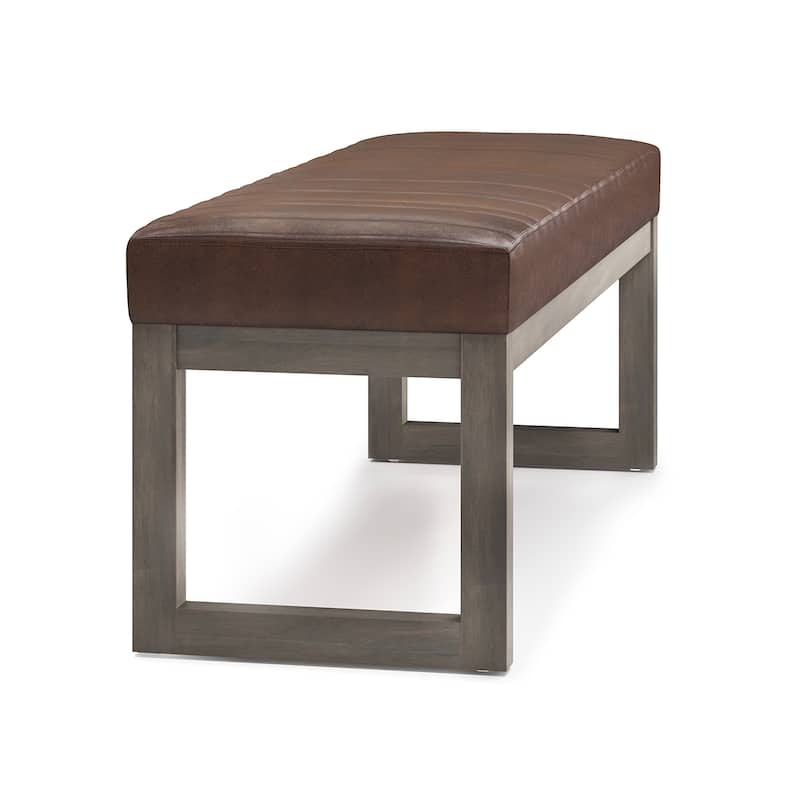WYNDENHALL Kaufman 48 inch Wide Contemporary Rectangle Ottoman Bench