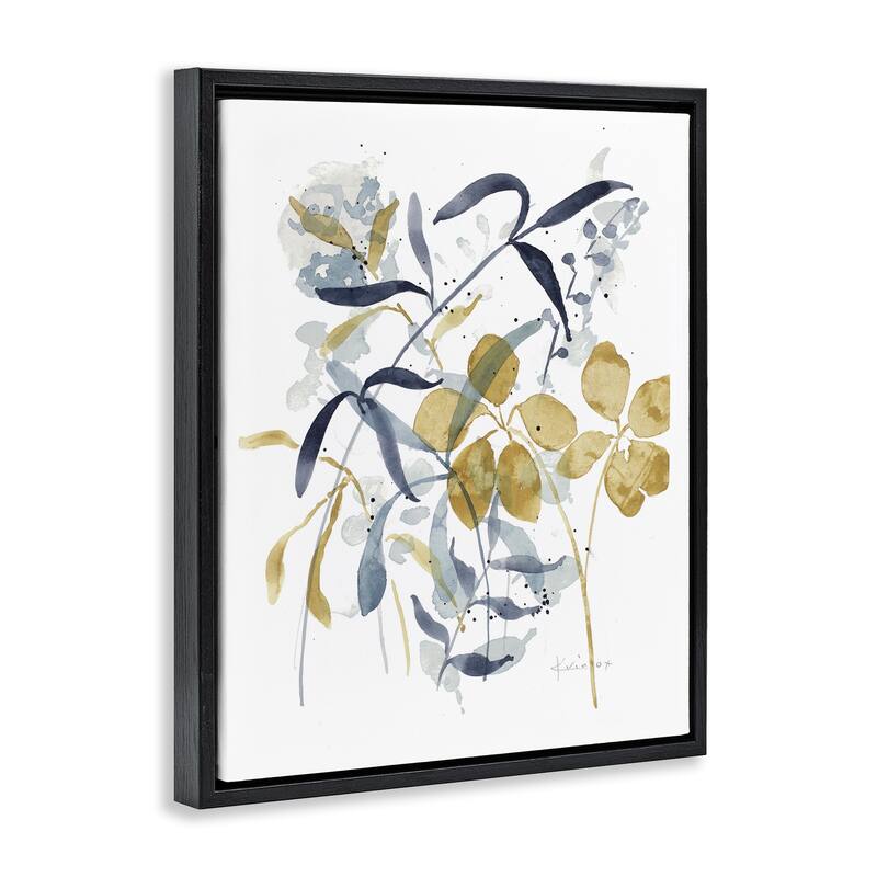 Stupell Impressions of Nature Sprigs Framed Floater Canvas Wall Art Design By Krinlox