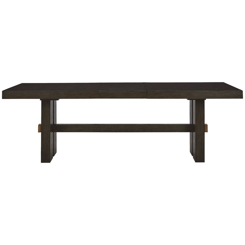 Burkhaus Dark Brown Rectangle Dining Room Extendable Table - 40" W x 90" D x 30.25" H