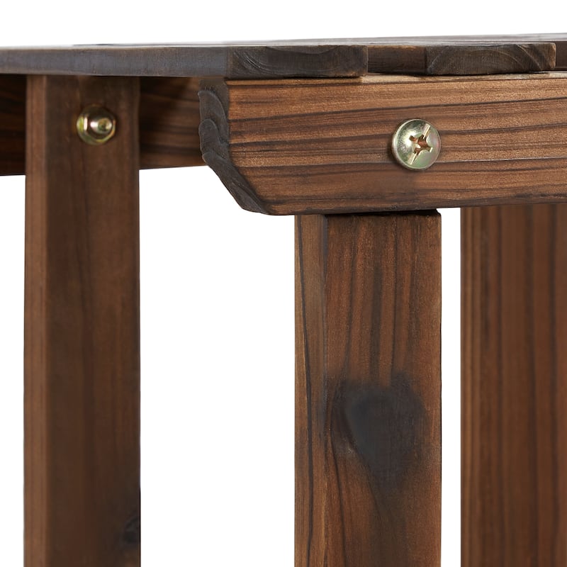 Yaheetech Tiered Wood Plant Stand 4 Tier Plant Flower Display Stand Indoors and Outdoors, Brown