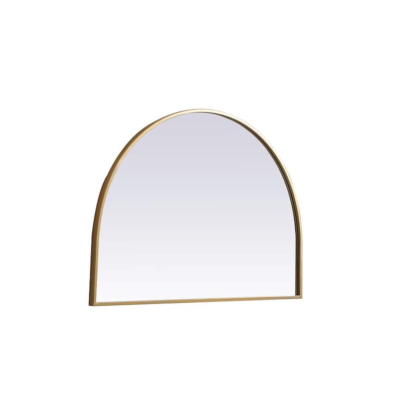 Indigo Home Metal Frame Arch Mirror 33x24 Inch