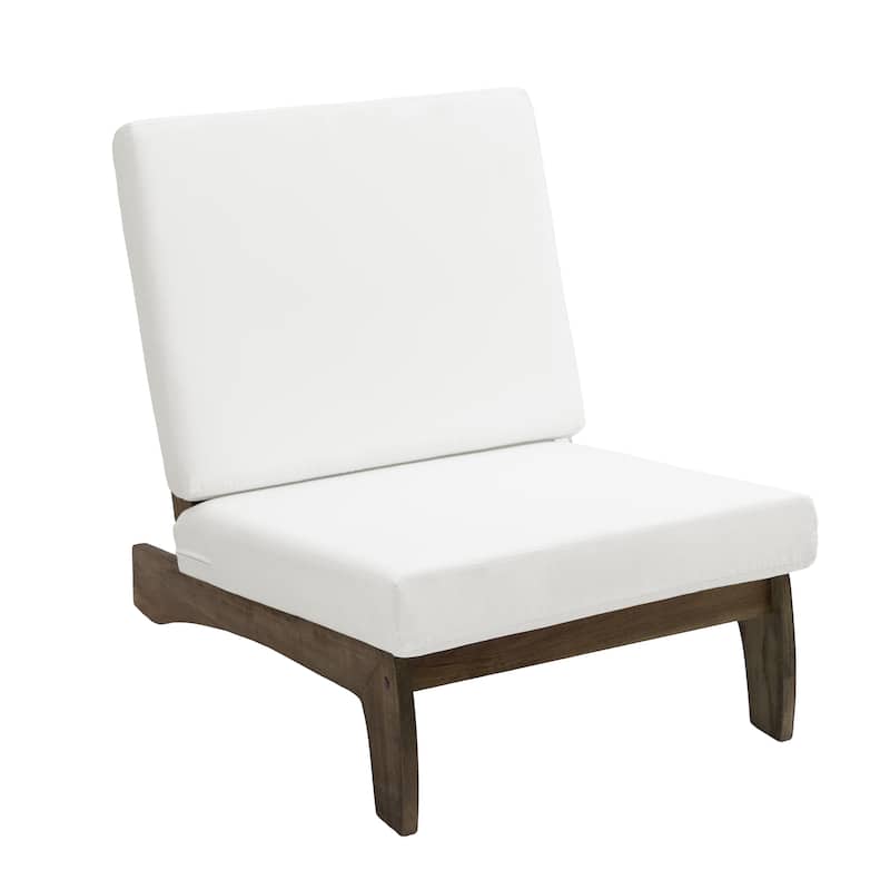 2 Set Patio Acacia Wood Outdoor Chair