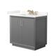 Option Dark Gray / Giotto Quartz Top / Satin Bronze