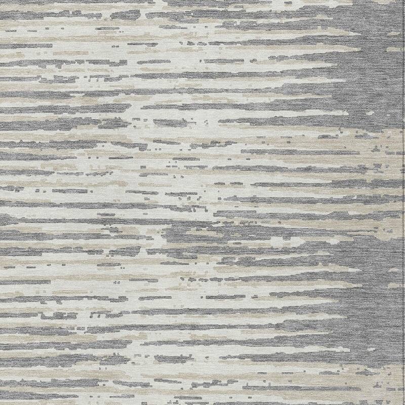 HomeRoots Striped Transitional Rectangle Outdoor Rug