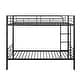 preview thumbnail 5 of 5, Twin Over Twin Metal Bunk Bed (Black)