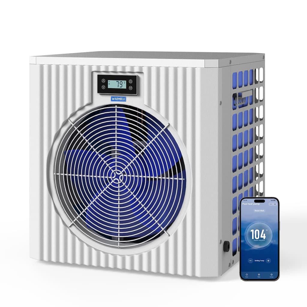18,000 BTU Pool Heater for 5,000 Gallon Pools, Smart WiFi Inverter Heater - 18000BTU