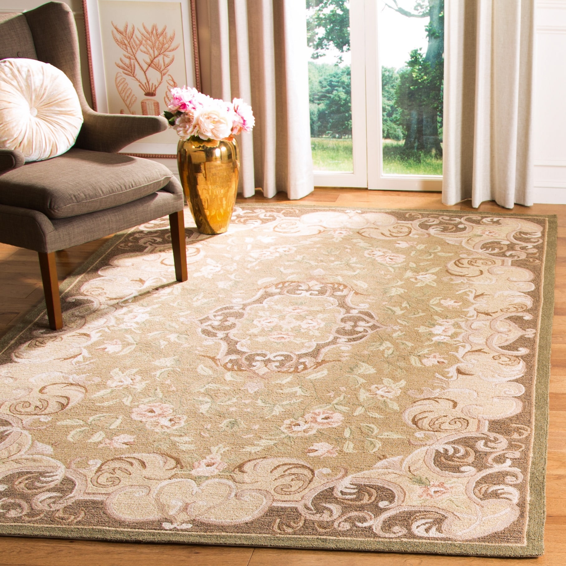 SAFAVIEH Handmade Easy Care Abida Oriental Rug