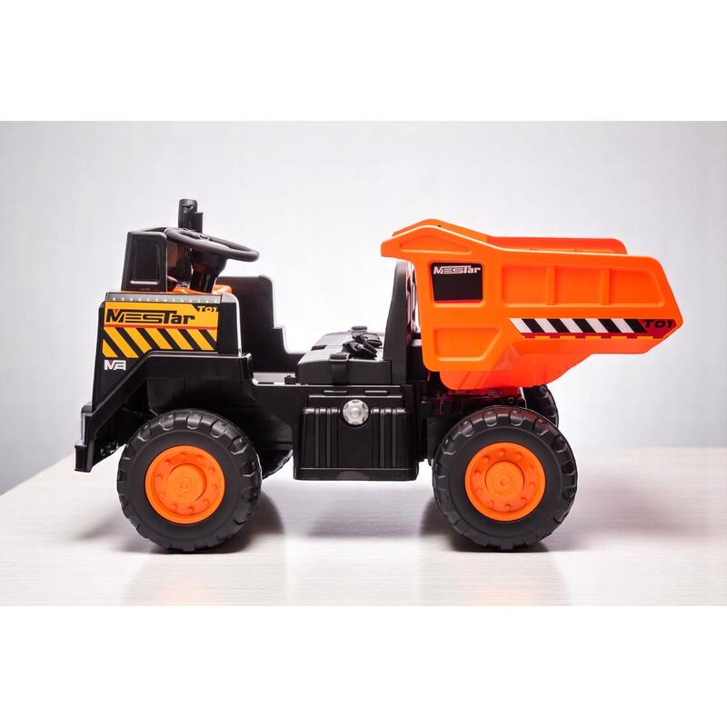 24V Ride-On Dump Truck with Remote Control, Automatic Trailer, Bluetooth, and Music - Electric Construction Vehicle Toy