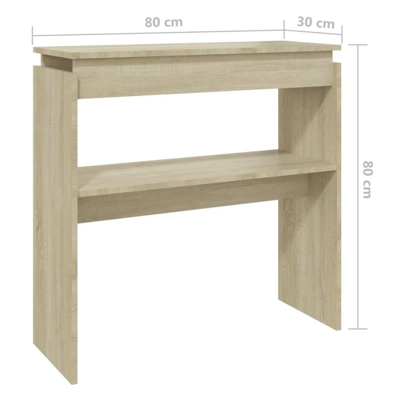 vidaXL Console Table Entryway Table Hallway Narrow Side Table Engineered Wood - 31.5"x11.8"x31.5"