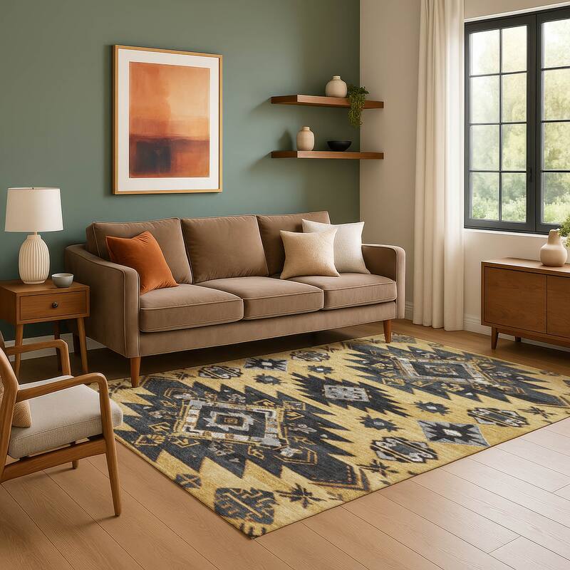 Premium Washable Super Soft Global Tribal Mayfield Rug