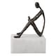 preview thumbnail 5 of 4, Uttermost Sit Back, Relax And Read, Iron Sculpture - 6'' H X 4'' W X 8.75'' D