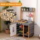preview thumbnail 15 of 13, Wooden Mud Kitchen for Kids, Outdoor Play Kitchen Playset