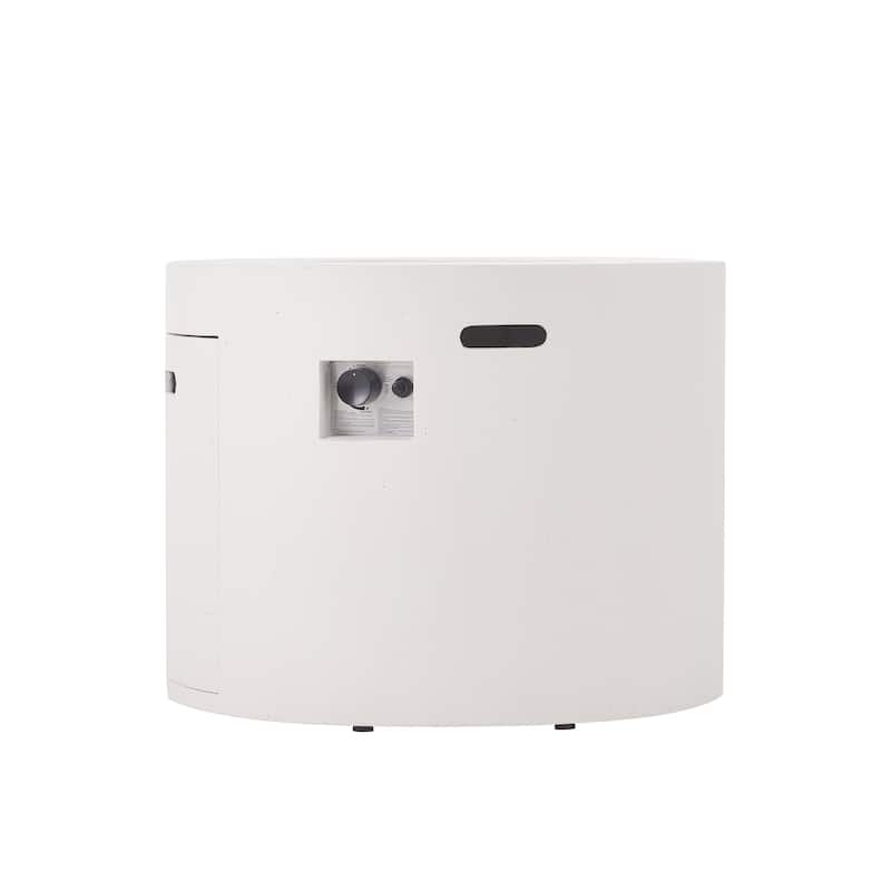 Aidan Outdoor Circular Propane Fire Pit by Christopher Knight Home