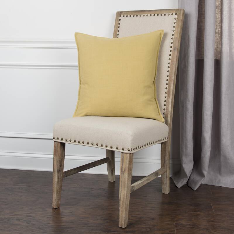 Rizzy Home Cotton Slub Solid Decorative Throw Pillow
