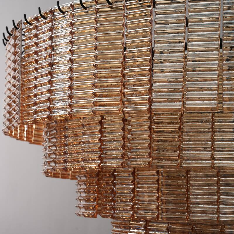 Modern Chandelier, 41 in. 9-Light Black & 59 in. 11-Light Gold Options for Dining Room, Living Room, Foyer, Bedroom